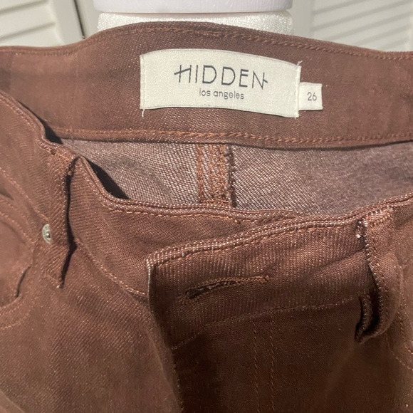Hidden Brown High-Waisted Pants frayed 26 - Picture 4 of 4